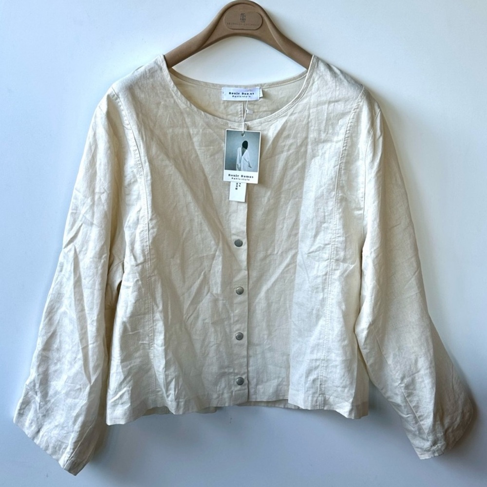 NWT Rouje Paris Linen Shirt, Boxy Oversized, size M
